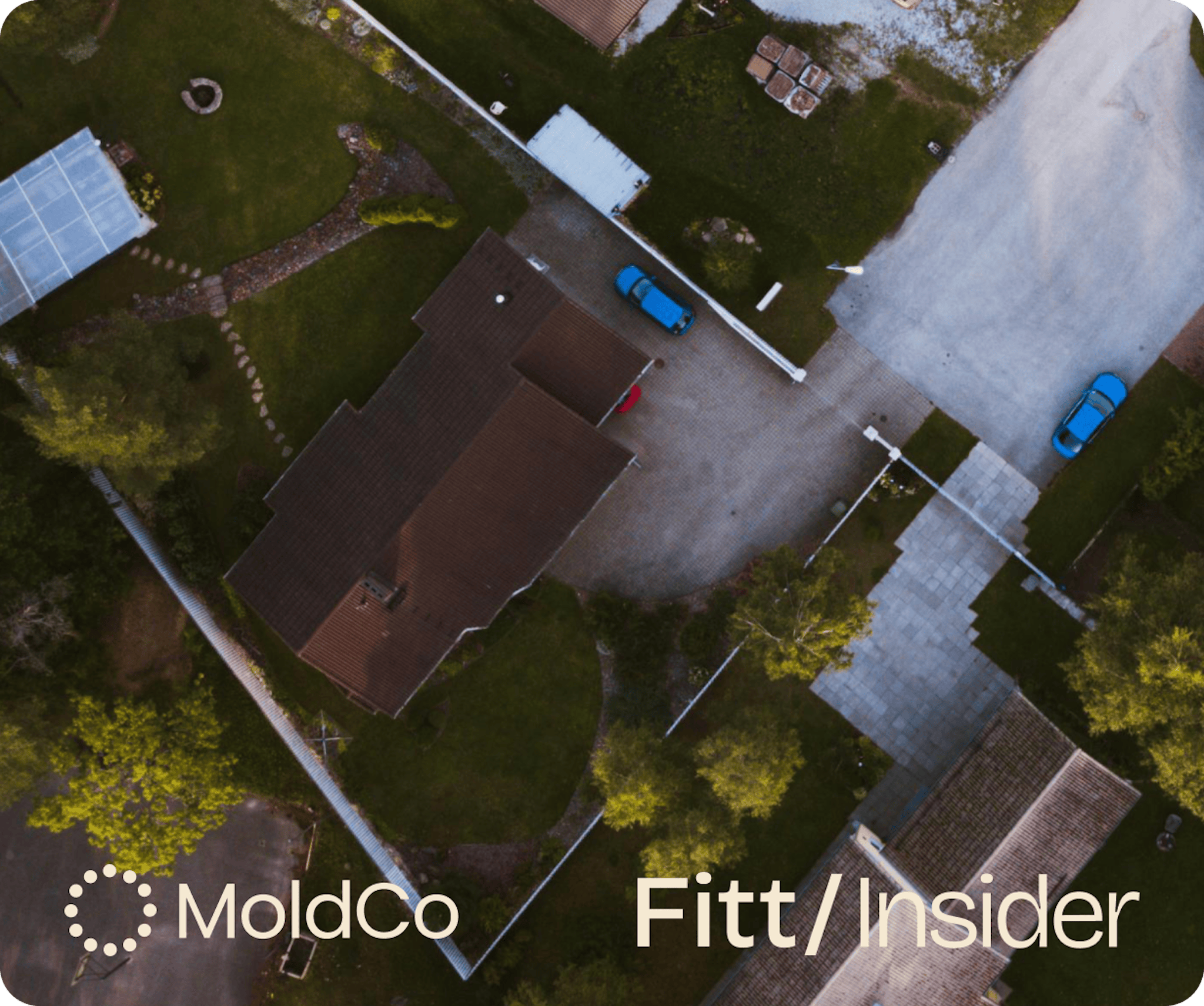 Aerial home view from the MoldCo and Fitt Insider economic report cover