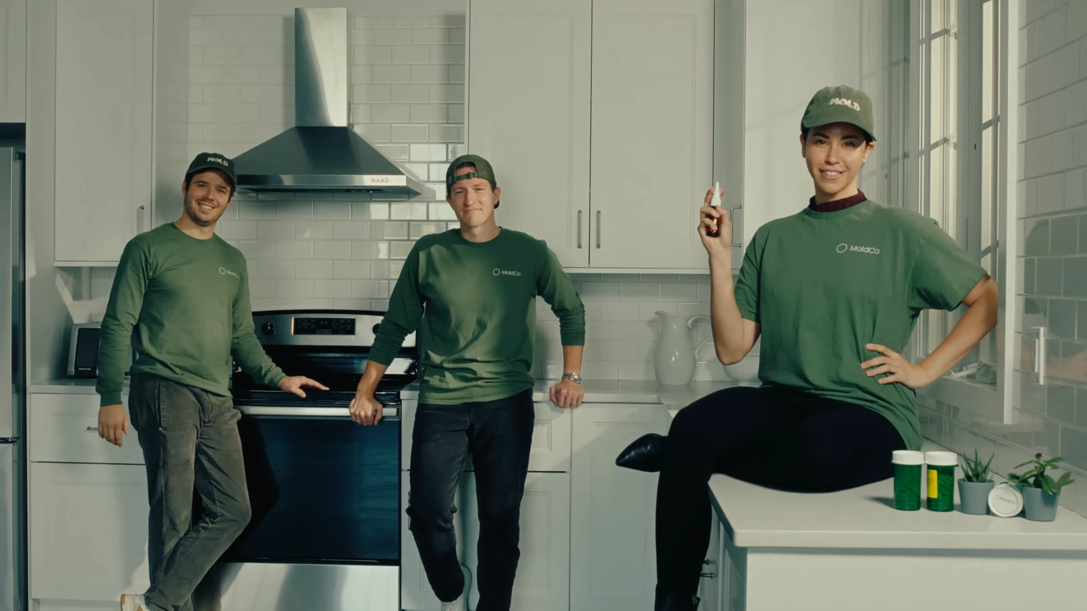 MoldCo team members in a kitchen